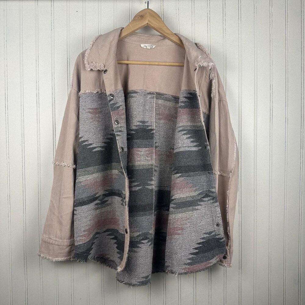 Mystree Aztec Print Jacket In Size Large Slight O… - image 2